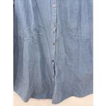 J Jill Womens Top Button Up Long Sleeve Corduroy Country Cottage Blue Size Large Photo 1