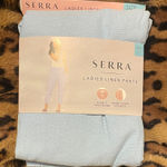 Serra  Ladies Linen Pants in Light Blue Photo 0