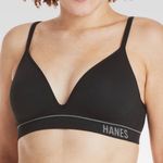 Hanes  Originals Women’s Ribbed Seamless Contour Bra Lightly Lined Size Large Photo 0