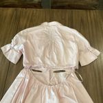 Self Portrait cut out shortsleeve flare shift mini dress powder pink cotton10 Size 10 Photo 12