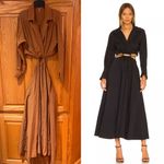 Young Fabulous and Broke YFB Derby Cutout Midi Brown Shirtdress Dress Size Small Photo 1