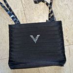 Mario Valentino  nylon handbag with unusual‎ silver chain straps Black Photo 1