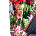 Jack Vintage Hawaiian Hibiscus Cutout Fit and Flare Dress Size 2 Red Black Green Photo 7