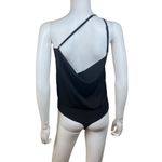 Lulus Lulu’s Asymmetrical Strap Blouse Top Bodysuit Photo 8