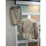 Calvin Klein  Womens Tan Suit Skirt Jacket Blazer Set Size 12 petite Photo 3