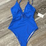 Shade & Shore NWT Sz S Fabulous One Piece Swimsuit In Ravishing Royal Blue Photo 1