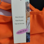 DOKOTOO Orange Bikini and Skirt Swimsuit Set NWT Size XL Orange Swimwear Photo 14