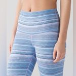 Lululemon Wunder Under (Hi-Rise) in Wave Twist Lilac Caspian Blue *HEMMED CROP Photo 0