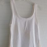 Club Monaco  White and Cream Polka Dot Knit Tank Top Photo 1