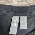 ASOS Womens Casual Basic Black Tee T Shirt 8 Pullover Lightweight Organic Cotton Photo 5