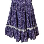 Vintage Square Wear Womens Dress Purple Ditsy Floral Cottage Country One Size Size undefined Photo 6
