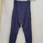 Poshdivah Women's Navy Blue Maternity Pocket Leggings Size S Photo 1