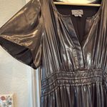Anthropologie metallic Somerset tiered maxi dress Photo 7