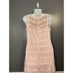 Ralph Lauren Lauren Dress Womens 2 Pink Lace Shift Cocktail Sleeveless Scalloped Photo 8