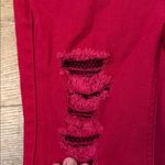 Vanilla Star Jeans Vanilla Star Bold Red Denim with fishnet lining Photo 3