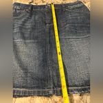 American Eagle Live Your Life High Rise Denim Skirt Size 4 Dark Wash Jean Photo 9