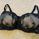 Torrid  Floral Lace Bra Size 40DD Black & Nude Photo 3