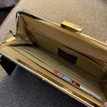 NWT HOBO International Black Snakeskin Embossed Leather Frame Wallet Clutch New Photo 5