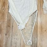 bluebell boutique lace white sheer dot body suit off white size 1X Photo 1