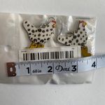 Hen boots design wooden dangle drop hook earrings‎ White Photo 7