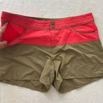 Patagonia Red and Tan Cargo Shorts for Outdoor Adventures Photo 2