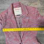 Cartonnier Pink Heathered Knit Blazer Jacket Women's XS Floral Lined Preppy Photo 3