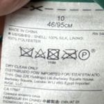 Banana Republic Heritage Silk Green Ruffle Dress with Pockets Women's Size 10 Photo 5