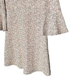 Anthropologie Maeve Dress Tweed Bell Sleeve Retro Sheath Cream & Red Mini Mod Dress Size Small Photo 6