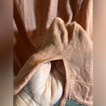 Tahari  Linen Orange Cinnamon Hooded 100% Linen Lightweight open front jacket Photo 6