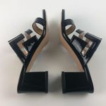 Marion Parke Bailey Geometric PVC Slide Sandal Block Heel 36 Black $596 in box Size 5 Photo 4