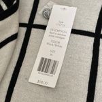 Foxcroft  April Windowpane Waterfall Open Front Cardigan SIZE XL Photo 4