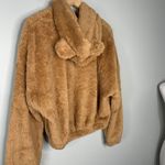 Boutique Cropped Teddy Bear Hoodie Brown Jr Medium of Small Adult With Ears Photo 7