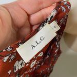ALC Frank A.L.C Randi Mini Button front Dress Floral print Henna, Black, & White Photo 6