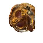 Kenneth Lane Floral Lavender Goldtone Clip on Earrings Photo 4