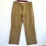 Faded Glory  Light Khaki Wide Leg Cargo Pants Photo 0