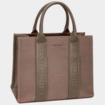 David Jones  Canvas Tote‎ Handbag with Contrast Leather Handles Photo 0