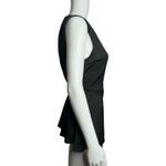 Modcloth  Shirt Womens Medium Black Wrap Blouse Satin Sleeveless True Wrap Casual Photo 1