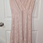 Sundance  Sleeveless Lace Midi Cocktail Dress Women's XSmall Dusty Pink Photo 0