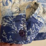Vintage Nicole Summers‎ Silk equestrian blue toil Button Down Shirt Size 1X Photo 8