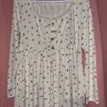 Floral Top White Size L Photo 0