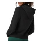 Vuori  Daily Jacket Performance Hoodie Women M Black Workout Athletic Gym Goth Photo 1