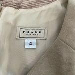 Phare Feminin Tan Front Tie Suede Midi Dress Size 4 Photo 2