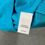 Cable & Gauge Knit Sleeveless Blouse Women's Small Blue Tank Top Photo 4