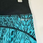 Nike  Epic Tight Fit Cropped Running Leggings Teal/Black Print Size S Photo 7