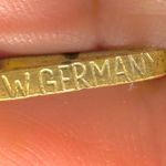 West Germany white and gold tone vintage triple strand necklace Photo 4