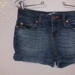 No Boundaries blue denim stretchy jean shorts Juniors 7 Photo 1