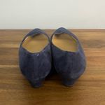 Talbots navy LACEY PLATFORM WEDGES - SUEDE size 10 Photo 4