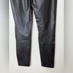 Tuckernuck  black faux, leather high waisted wide waistband pants leggings. S Photo 9