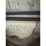 Anna by Anuschka Floral Flower Brown Leather Handpainted Crossbody Purse Bag Photo 1