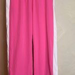 OTOS Activewear Womens Barbie Pink stripe Nylon W/Drawstring Ankle pants|Size:L Size L Photo 2